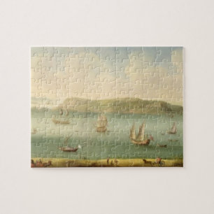 Port Mahon, Minorca, 1730's (olie op doek) Legpuzzel
