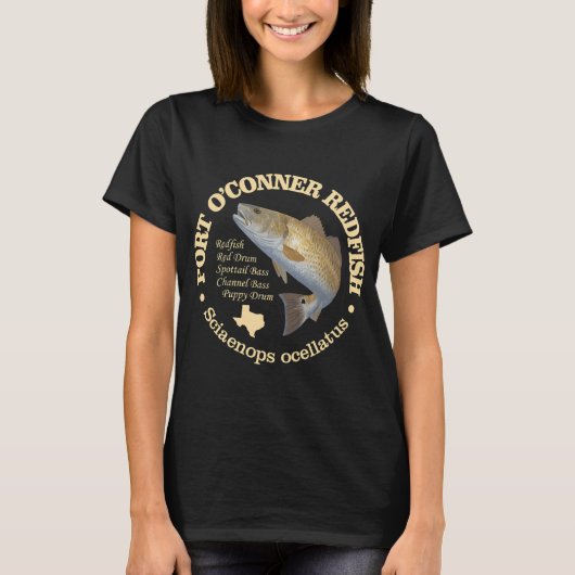 Port O'Conner (rode snapper) T-shirt (Voorkant)