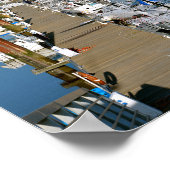 Port of Saint-Gilles-Croix-de-Vie in Frankrijk Poster (Hoek)