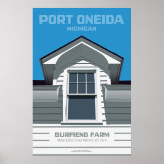 Port Oneida, Michigan - Burfiend Boerderij Poster