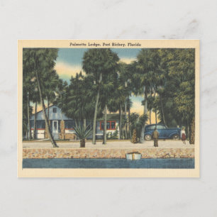 Port Richey Florida Palmetto Lodge Briefkaart