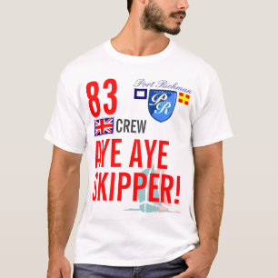 Port Richman Aye Aye Skipper Nautical UK T-shirt