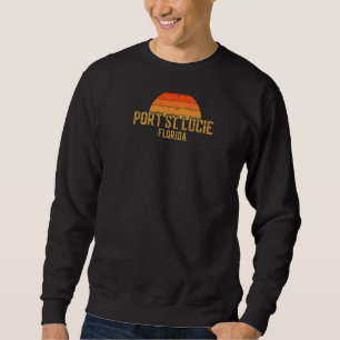 Port Saint Lucie Florida Retro Sunset Trui