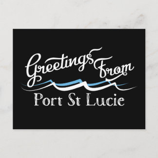 Port Saint Lucie Water Waves Briefkaart