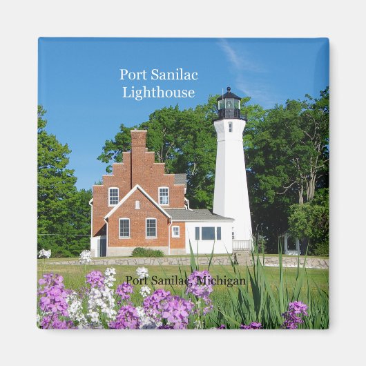 Port Sanilac Lighthouse magnet Magneet (Voorkant)