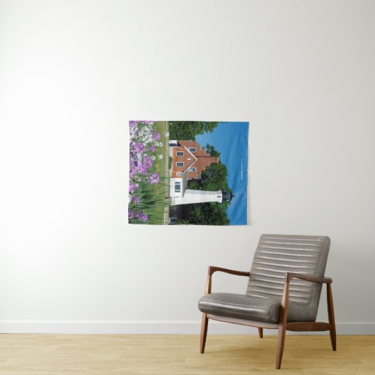 Port Sanilac Lighthouse tapestry Wandkleed (In Situ (horizontaal))