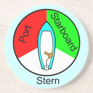 Port Starboard Stern Zandsteen Onderzetter