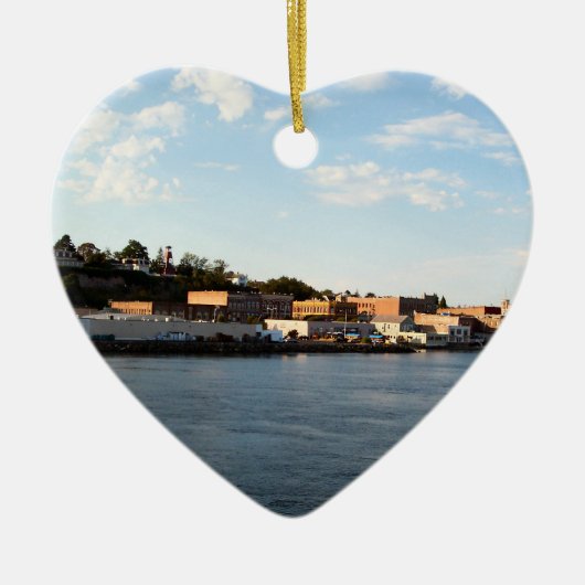 Port Townsend Keramisch Ornament (Voorkant)