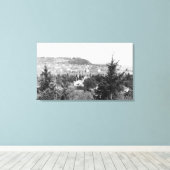 Port Townsend, WA Uitzicht Main Barracks Fort Ward Canvas Afdruk (Insitu (Houten vloer))