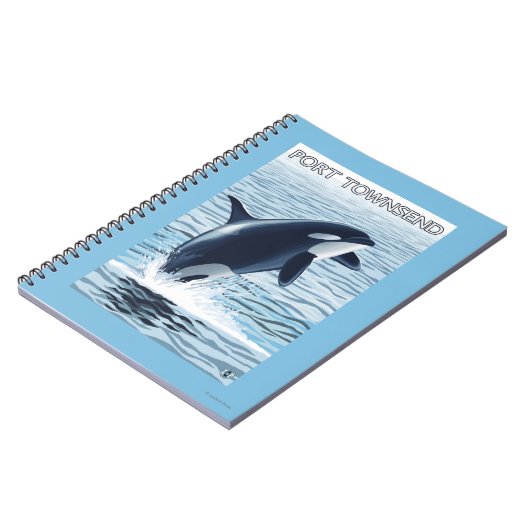 Port Townsend, WashingtonOrca Jumping Notitieboek (Linkerzijde)