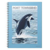 Port Townsend, WashingtonOrca Jumping Notitieboek (Voorkant)