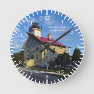 Port Washington Lighthouse-klok Ronde Klok