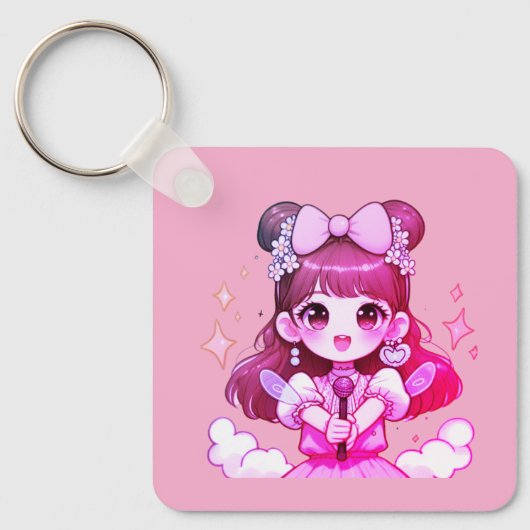 Porta-chaves garota kpop cantora sleutelhanger (Voorkant)