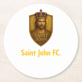 Porta-Copo Saint John FC. Ronde Kartonnen Onderzetter
