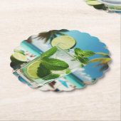 Porta Copos Caipirinha Kartonnen Onderzetters (Gekanteld)