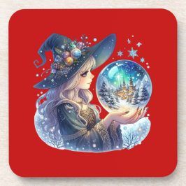 Porta-Copos (Coaster) Bruxa Natalina Bier Onderzetter