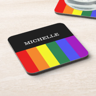 Porta Copos Orgulho Gay Rainbow Personalizado Bier Onderzetter