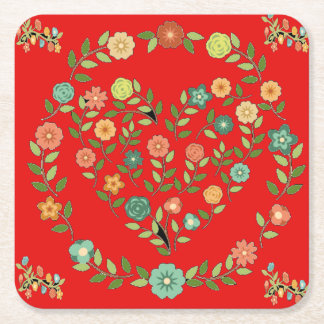 porta copos vierkante kartonnen onderzetter