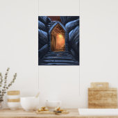 Portaal aan de fantasiewereld poster (Keuken)