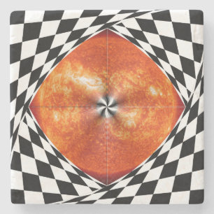 Portaal aan de zon door Kenneth Yoncich Stenen Onderzetter