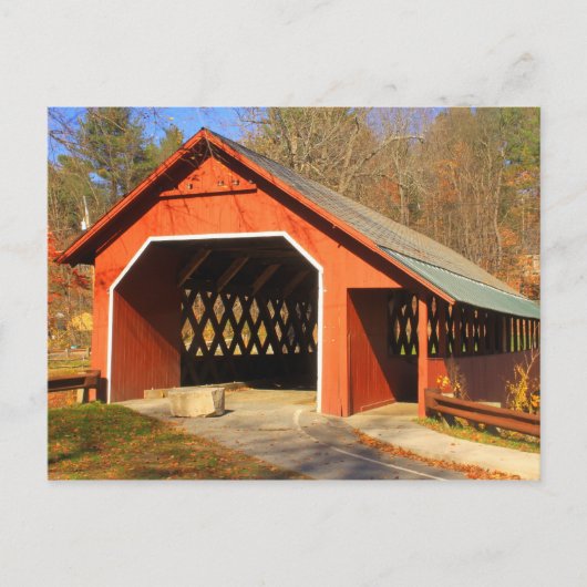 Portaal Creamery Covered Bridge Brattleboro Vermon Briefkaart (Voorkant)