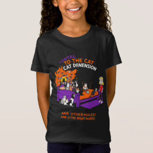 Portaal naar de Kattendimensie: Grappige Chaos Kat T-shirt