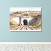 Portaal van Brunelse boxtunnel bij Bath Canvas Afdruk (Insitu (Houten vloer))