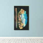 Portaal van het uitzicht van de grootheid Yosemite Canvas Afdruk (Insitu (Houten vloer))