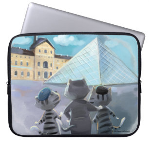 Portable Chats Louvre Paris - Housse pour ordinateur portab