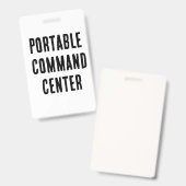 Portable command center badge (Voor- en achterkant)