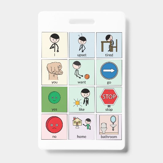 Portable Communication Board Badge (Voorzijde)