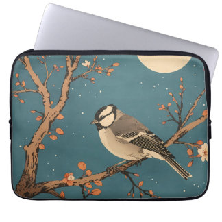 Portable Moonlit Bird Blossom - Housse pour ordinateur