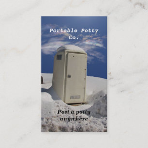 Portable Potty ~ biz-kaart Visitekaartje