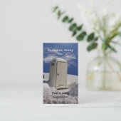 Portable Potty ~ biz-kaart Visitekaartje (Staand voorkant)