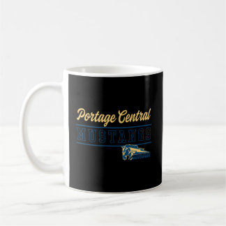 Portage Central High School Mustangs C4 Koffiemok