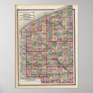 Portage- en Trumbull-provincies Poster