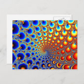 Portail hypnotique - carte postale de fractale (Devant / Derrière)