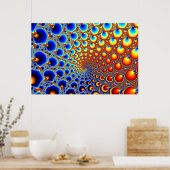 Portail hypnotique - Poster fractal (Cuisine)
