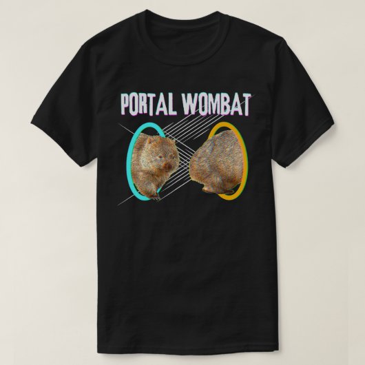 Portal Wombat Meme for Wombat Lovers T-shirt (Design voorkant)