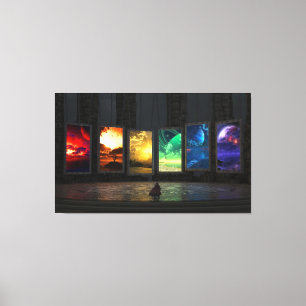 Portalen Verpakt Canvas Afdruk