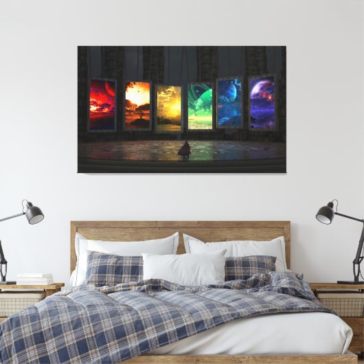 Portals gestreken Canvas (Insitu (Slaapkamer))