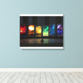 Portals gestreken Canvas Afdruk (Insitu (Houten vloer))