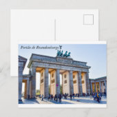 Portão de Brandemburgo Briefkaart (Voorkant / Achterkant)