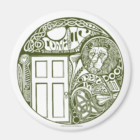 'Porte 2 Coeur' - Magnet (Devant)