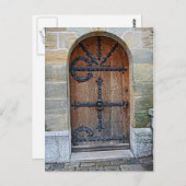 Porte à la carte postale de château de (Devant / Derrière)