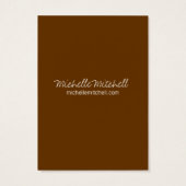 Porte à oreille | CARTE DE VISITE | Duo bleu Brown (Dos)