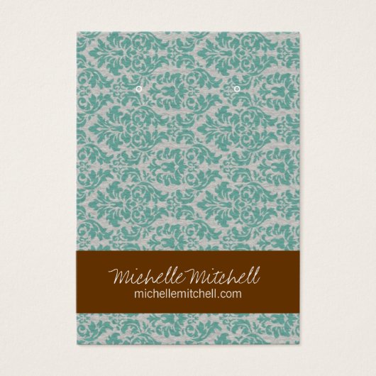 Porte à oreille | CARTE DE VISITE | Duo bleu Brown (Devant)