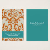 Porte à oreille | CARTE DE VISITE | Duo rouille (Devant & derrière)