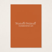 Porte à oreille | CARTE DE VISITE | Duo rouille bl (Dos)