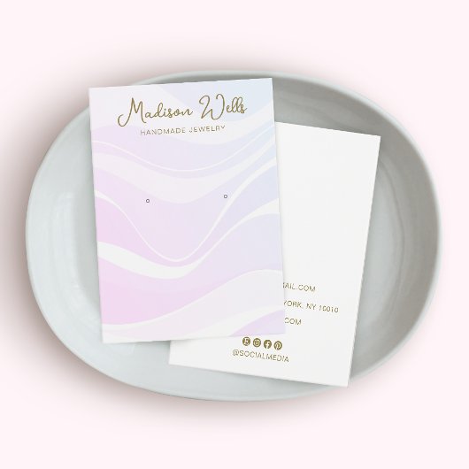 Porte-afficheur rose Vagues Lavande